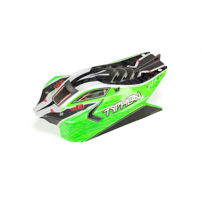 Arrma Typhon 4X4 Mega Body Painted Decal Trimmed - Green