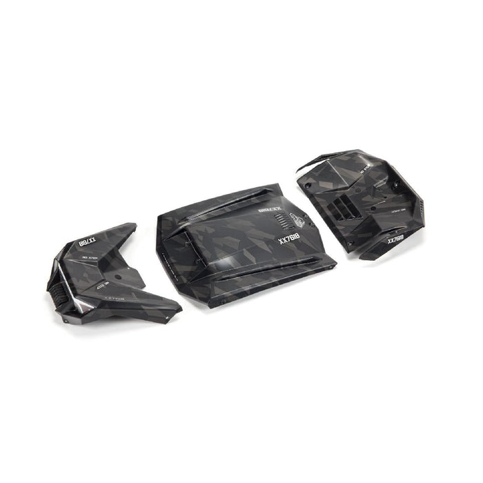 Arrma FIRETEAM Exterior Body Panels Painted - Black Camo