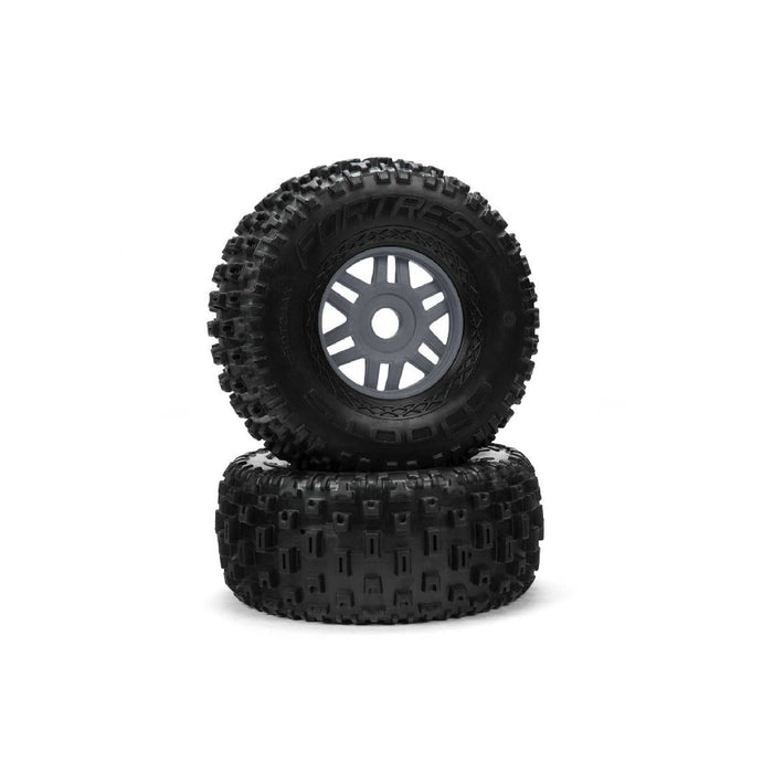 Arrma dBoots 'Fortress' Tire on Gun Metal Wheels, OD 5.47" (2)