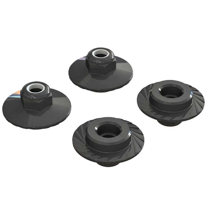 Arrma AR708007 Flanged Lock Nut 5x8mm (4)