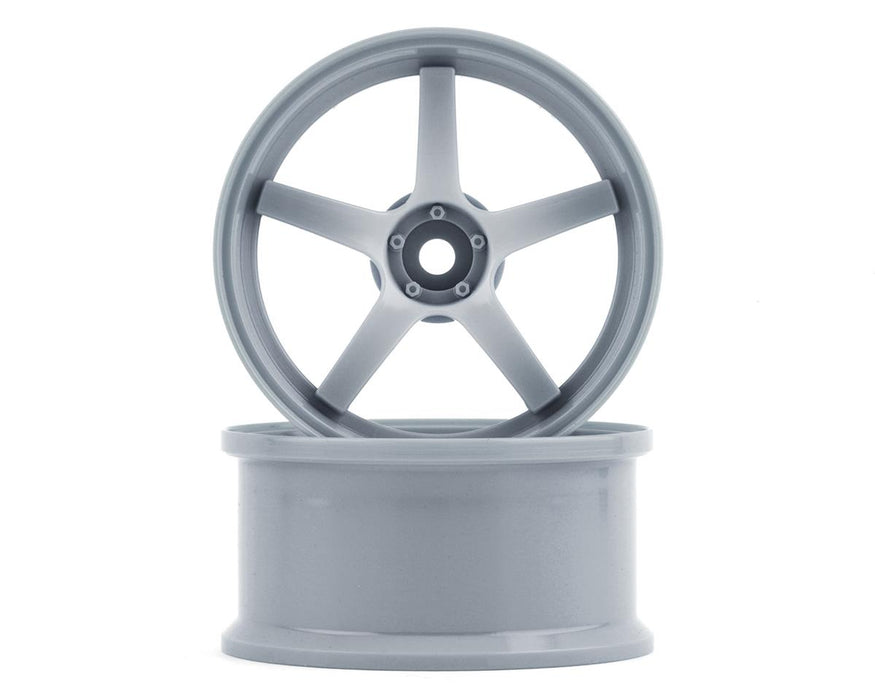 ARP ARW02 5 Mode 5-Spoke Drift Wheels (Matte Silver) (2) (6mm Offset)