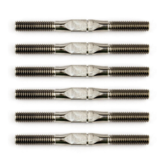 Team Associated FT 1/14 Titanium Turnbuckle Set, silver