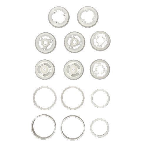 Team Associated Model 24 Wheel Set, White