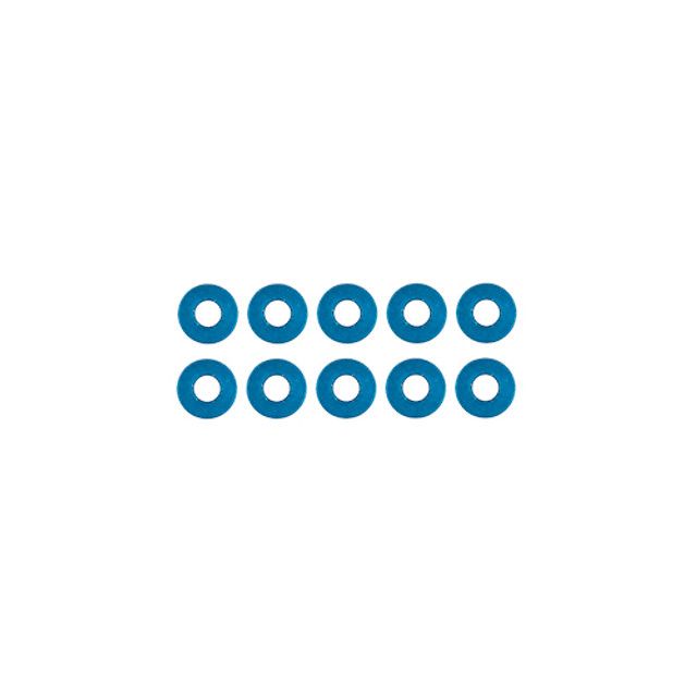 Team Associated Washers, 6.0 X 2.5 X 0.5mm, Black (10pcs)