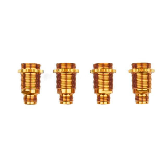 Team Associated 6x6 Aluminum Shock Bodies, Gold