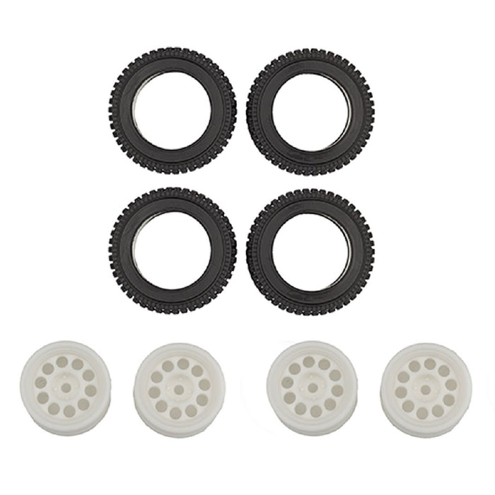 Team Associated RC10 4x4 Rally Wheel and Tire Set