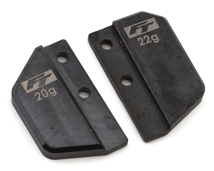 Team Associated RC10TC8 Factory Team Front & Rear Steel Battery Weights Set
