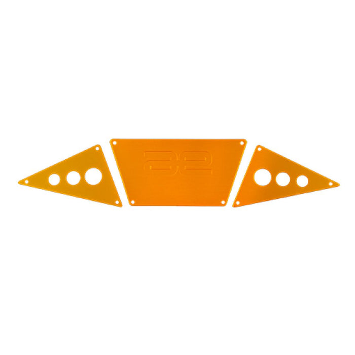 Team Associated Enduro RC10 TT Alum Bumper Skid Plates, Gold