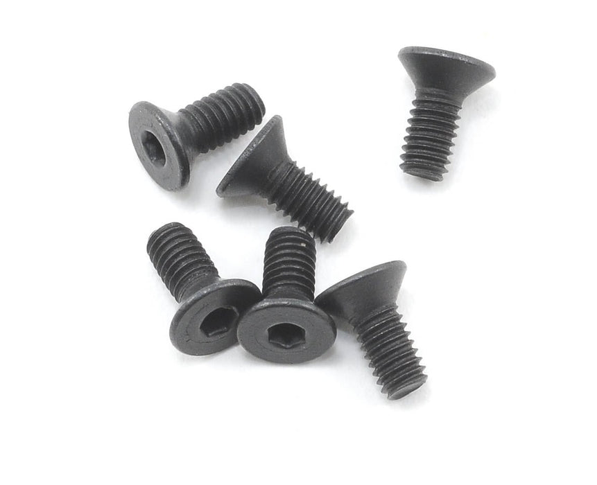 Team Associated 2.5x0.45x6mm Flat Head Hex Screw (6)
