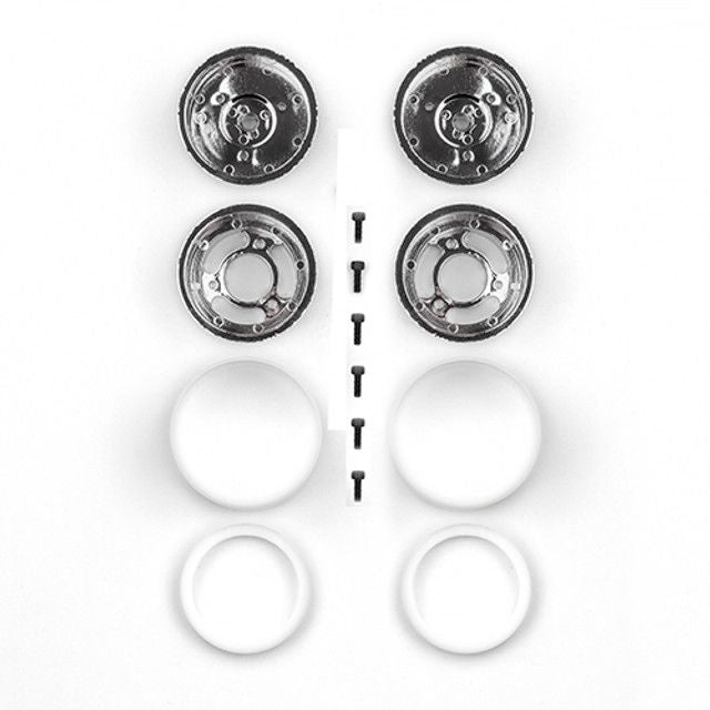 Team Associated RC10 Jay Halsey Rear Chrome Wheels
