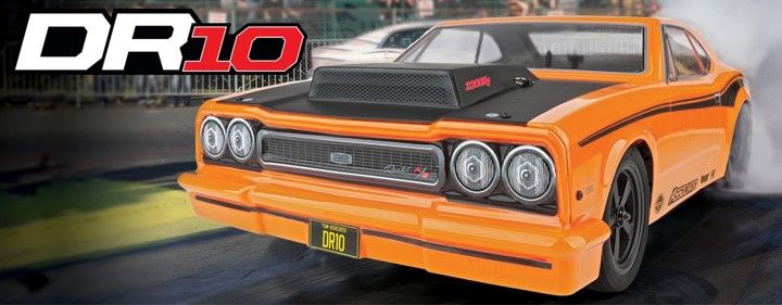 Team Associated 1/10 DR10 Drag Race Car 2wd RTR - Orange