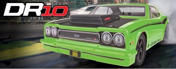 Team Associated 1/10 DR10 Drag Race Car 2wd RTR - Green