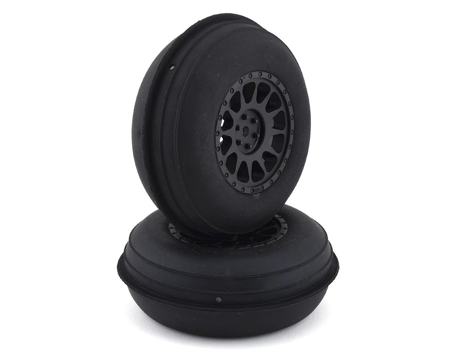 Team Associated Sand Ribbed Pre-Mounted Front Tires w/Method Wheels (Black)