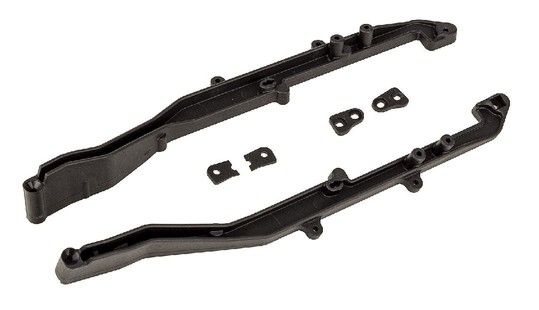 Team Associated RC10SC6.4 FT Side Rails and Tower Wedges, Carbon