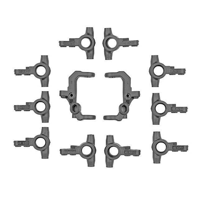 Team Associated RC10B7 FT V2 Caster and Steering
Blocks, Carbon