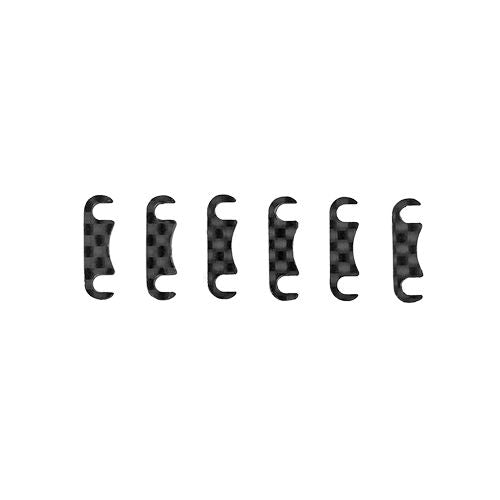 Team Associated DC10 FT carbon fiber hub link shim set