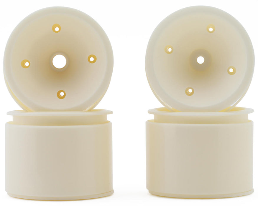Team Associated RC10GT 2.2" 3-Piece Stadium Truck Wheels (White) (4) (Wide)