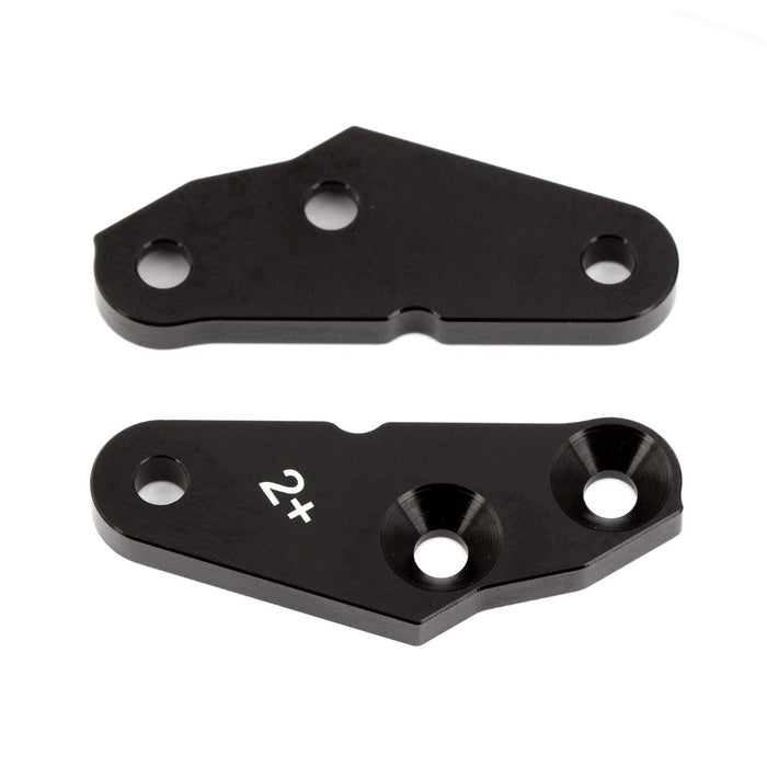 Team Associated FT RC8B3 Steering Block Arms, +2°, aluminum