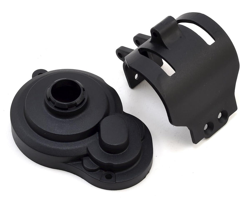 Team Associated Gear Cover & Motor Guard (Black)