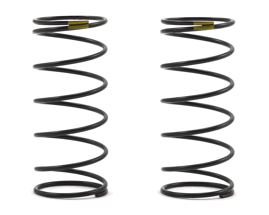 Team Associated 12mm Front Shock Spring (2) (Yellow/4.30lbs) (44mm Long)