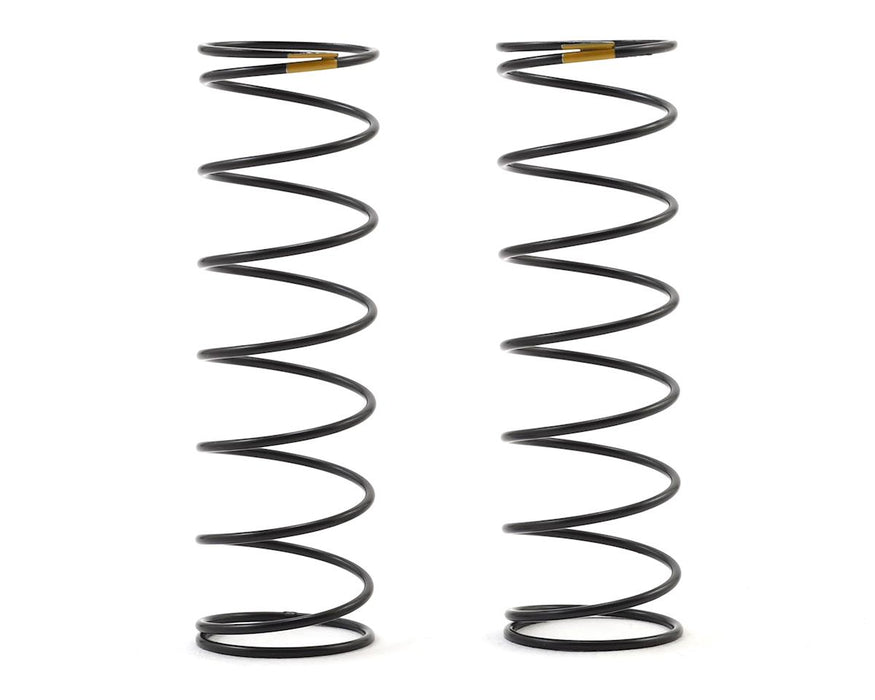 Team Associated 12mm Rear Shock Spring (2) (Yellow/2.30lbs) (61mm Long)
