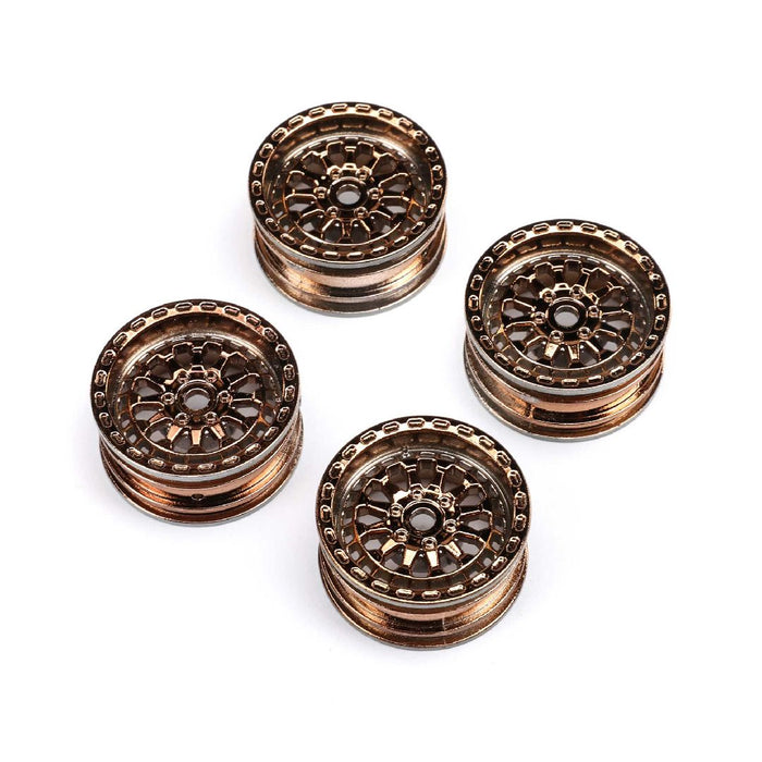 Axial Black Rhino Wheel 1.0", 7mm Hex (4): SCX24