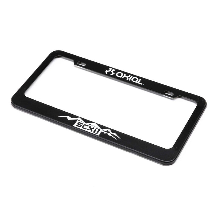 Axial White SCX1 License Plate Frame