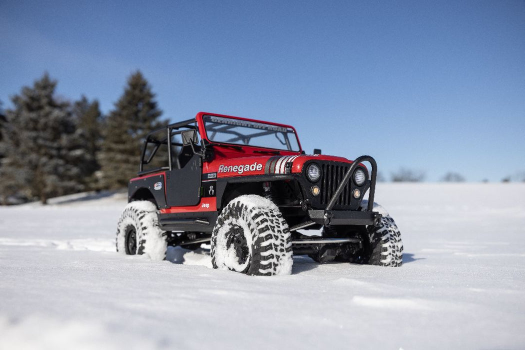 PRE-ORDER Axial 1/10 SCX10 III Jeep CJ-7 4X4 RTR Brushed Crawler - Red