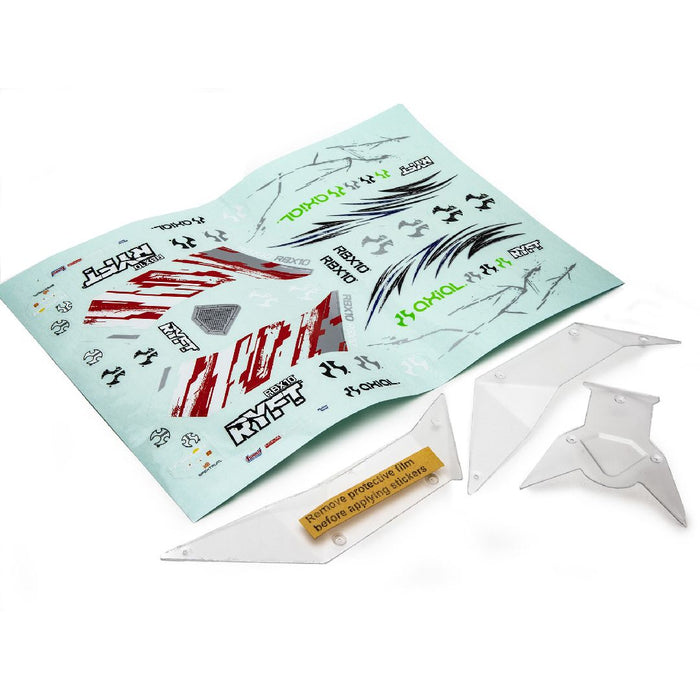 Axial Body Panel Set (Clear): RBX10