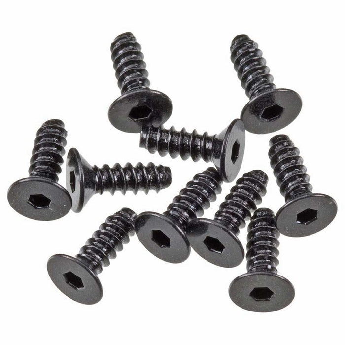Axial AXA0413 Hex Sckt Tapping Flat Hd M2.6x8mm Blk(10)