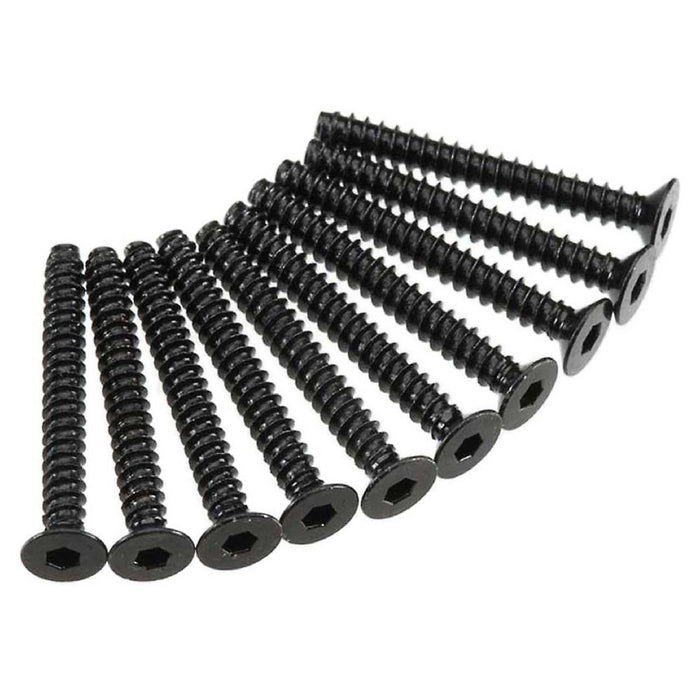 Axial AXA470 Hex Socket Tap Flat Head M3x25mm Black (10)