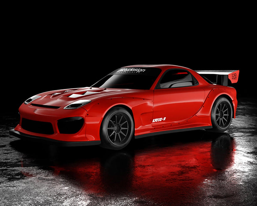 Bittydesign 1/28 KANJO-R Micro On-Road TC Polycarbonate Body (Clear)