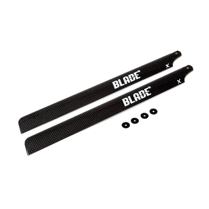 Blade Helicopters CF FBL Main  Blade Set with Washers: B450 X