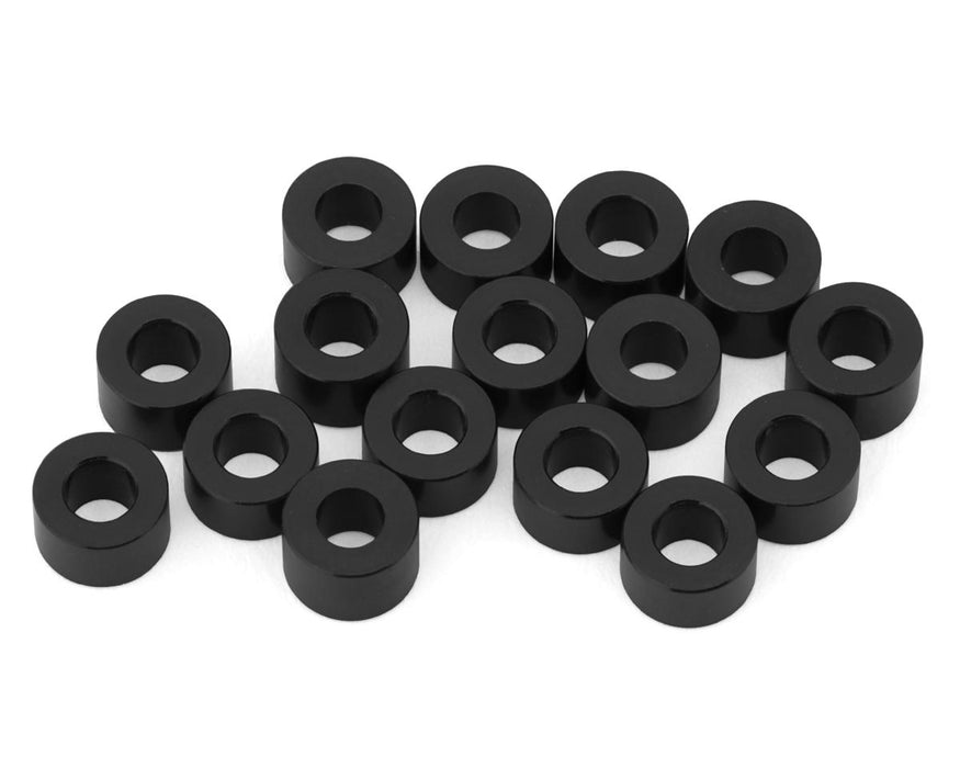 Team Brood 3x6mm 6061 Aluminum Ball Stud Washers Extra Large Kit (Black) (16)