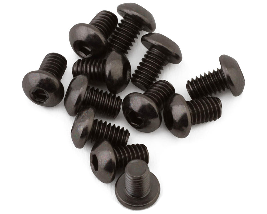 Team Brood 2.5mm 12.9 Black Nickel Button Head Hex Screw (12) (2.5x4mm)