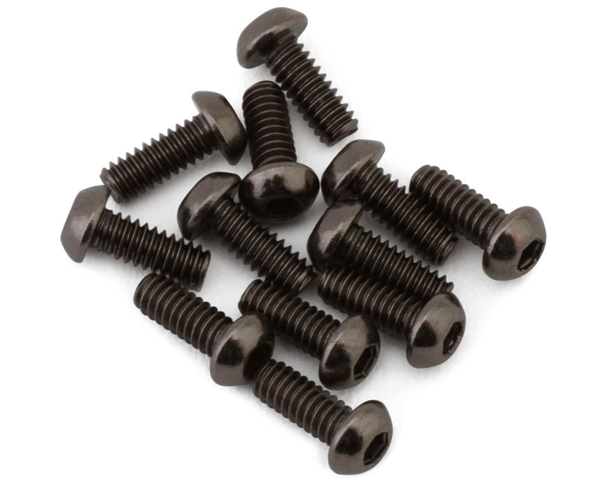 Team Brood 2mm 12.9 Black Nickel Button Head Hex Screw (12) (2x5mm)