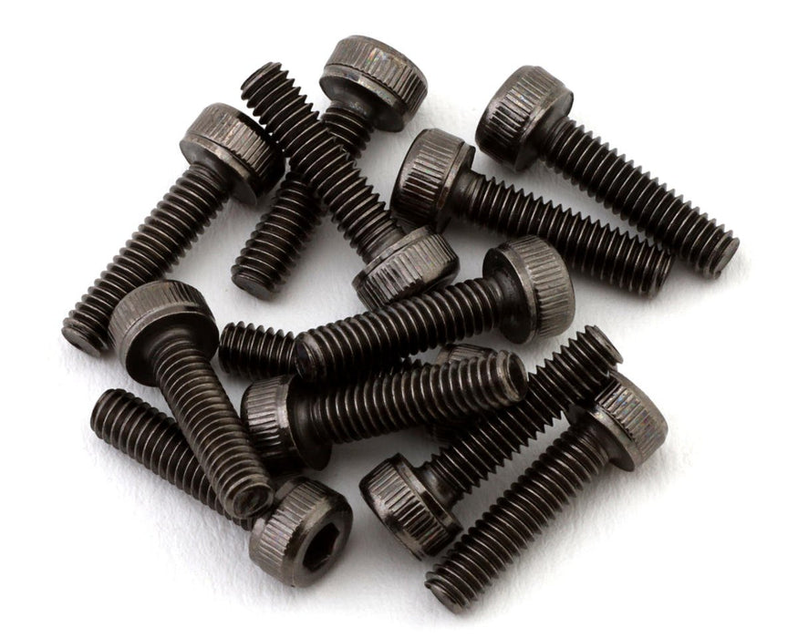 Team Brood 2.5mm 12.9 Black Nickel Cap Head Hex Screw (12) (2.5x10mm)