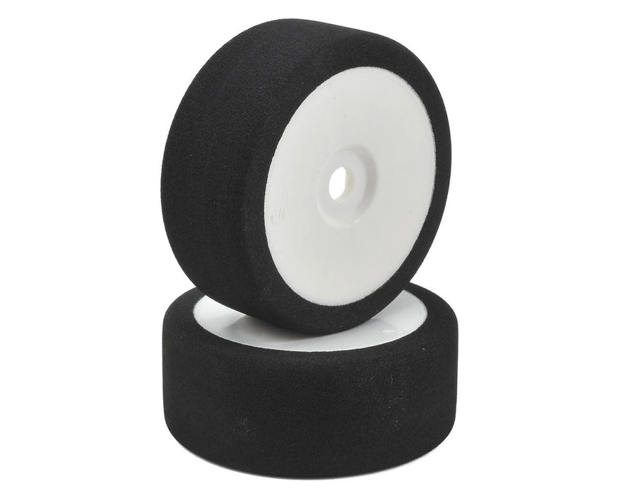 BSR Racing 1/8 Pre-Mounted GT Foam Tires (White) (2) (35 Shore)