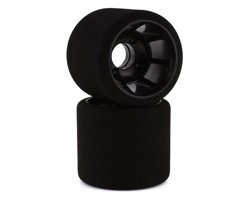 BSR Racing 1/10 Rear Mounted Foam Tires (Black) (2) (Blue)