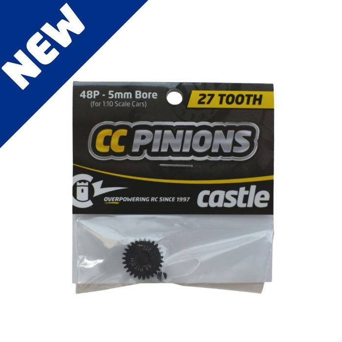 Castle CC Pinion 27T-48 Pitch 5mm Bore