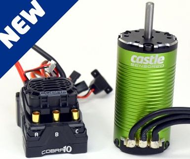 Castle Creations Cobra 10 6S Max, 8A  BEC w/1412-2100KV 5mm