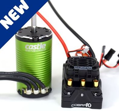 Castle Creations Cobra 10 6S Max, 8A  BEC w/1412-3200KV