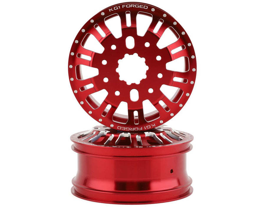 CEN KG1 KD004 DUEL Rear Dually Aluminum Wheel (Red) (2)