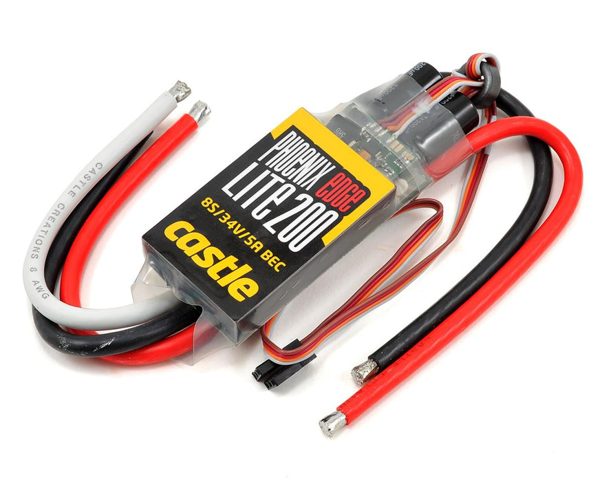 Castle Creations PHX Edg Lte 200 25V 200 AMP ESC w/5 AMP BEC
