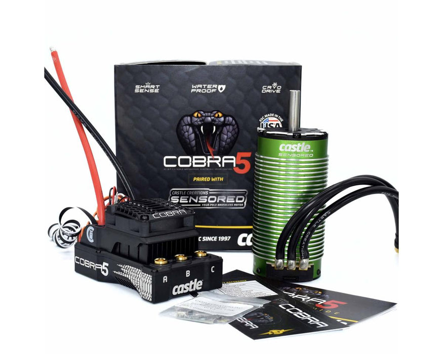 Castle Creations Cobra 5 8S 1/5 Sensored Brushless ESC/Motor Combo (1100Kv)