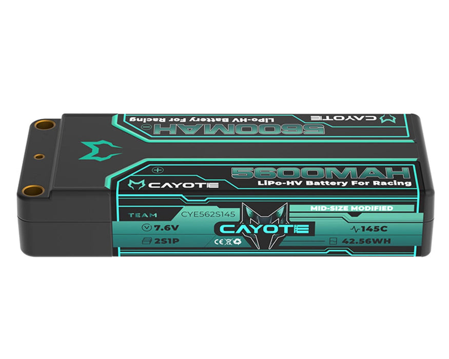 Cayote 2S 145C Mid-Size LiHV Battery (7.6V/5600mAh)