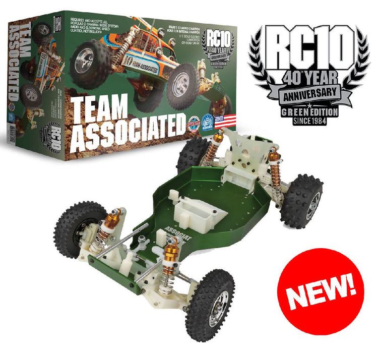 Damaged Box Team Associated 1/10 RC10 Green Masters 60th 2wd Kit