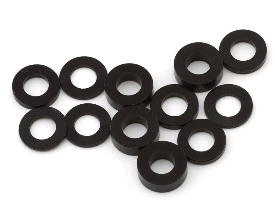 DragRace Concepts 3x6mm Ball Stud Shim Set (Black) (12) (.5, 1.0, 2.0mm)