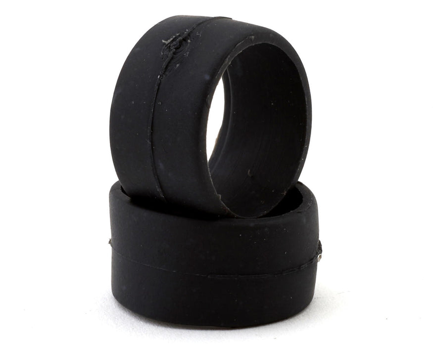 DS Racing 1/28 Front Slick Rubber Touring Tires (2) (Medium Hard)