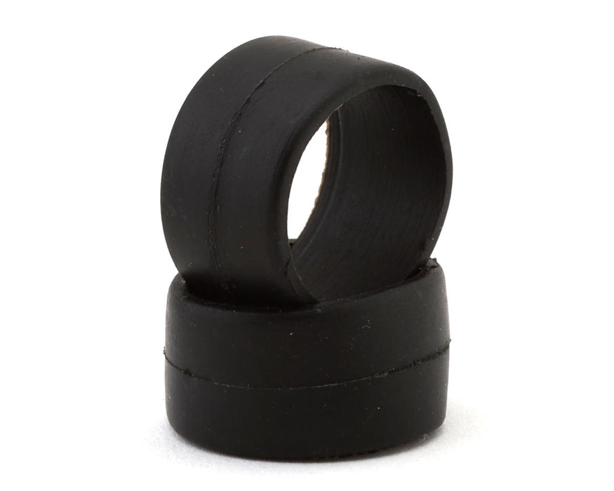 DS Racing 1/28 Front Slick Rubber Touring Tires (2) (Medium Hard)